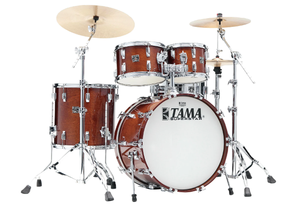 Kit de réédition Superstar LTD 50e anniversaire de Tama, 4 pièces, Super Mahogany