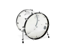 DW Design Series 18x22 Bass Drum Clear Acrylic