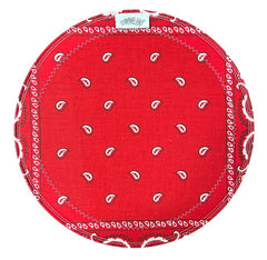 Roots 12" Solid Red Bandana